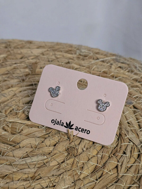 Pendientes Minnie | Acero | - Imagen 2